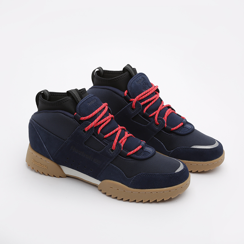 мужские синие кроссовки Reebok Workout Plus Ripple Boot DV7190 - цена, описание, фото 1